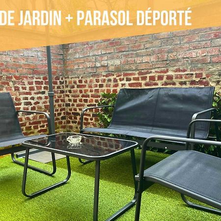 Appartamento T2 Industriel avec terrasse et parking privé Amiens Esterno foto