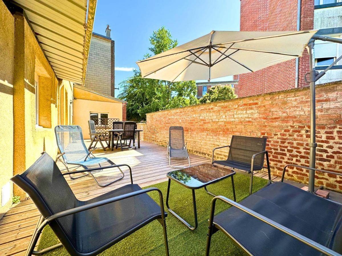 Appartamento T2 Industriel avec terrasse et parking privé Amiens Esterno foto